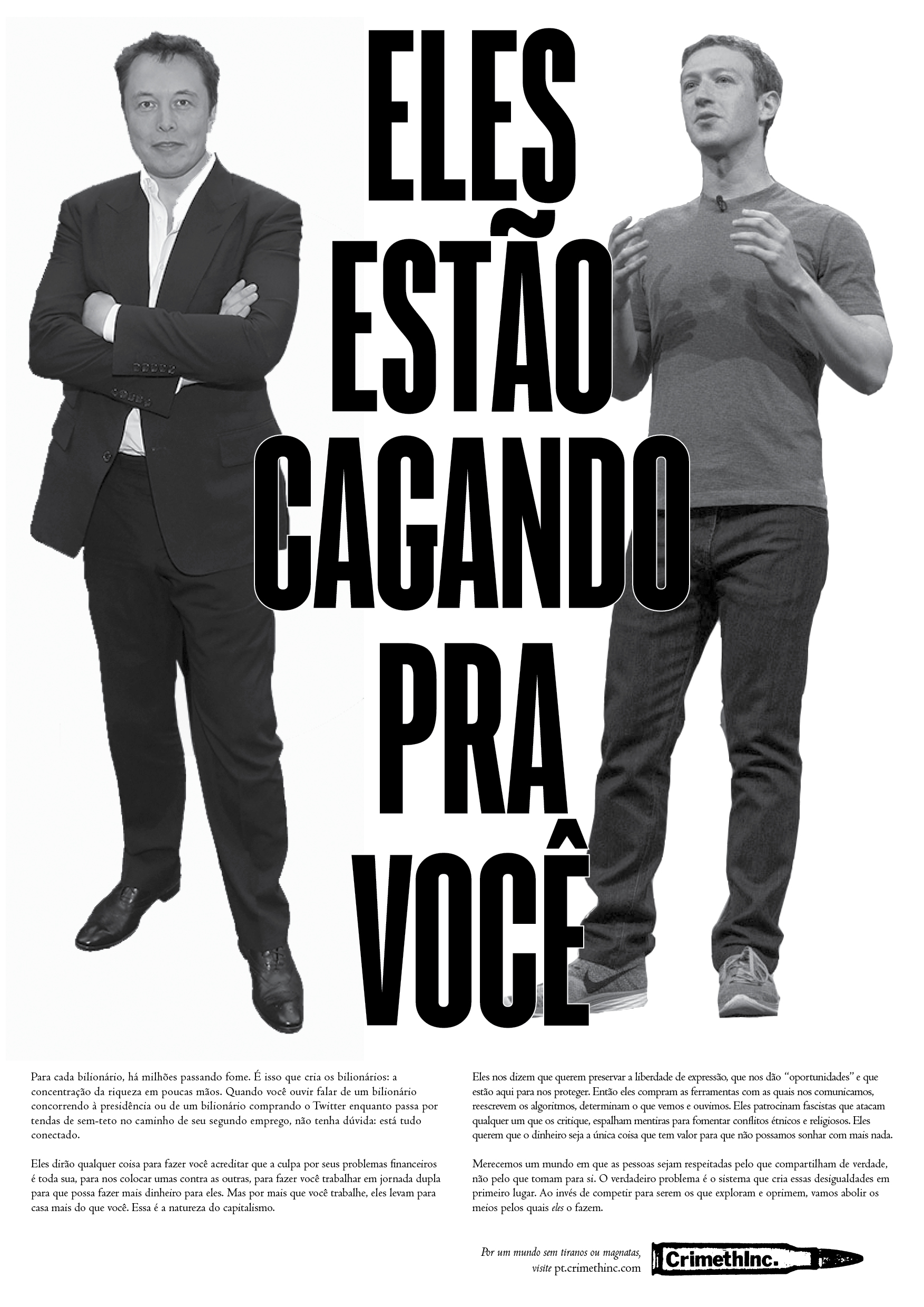 Photo of ‘Eles estão cagando pra você’ front side