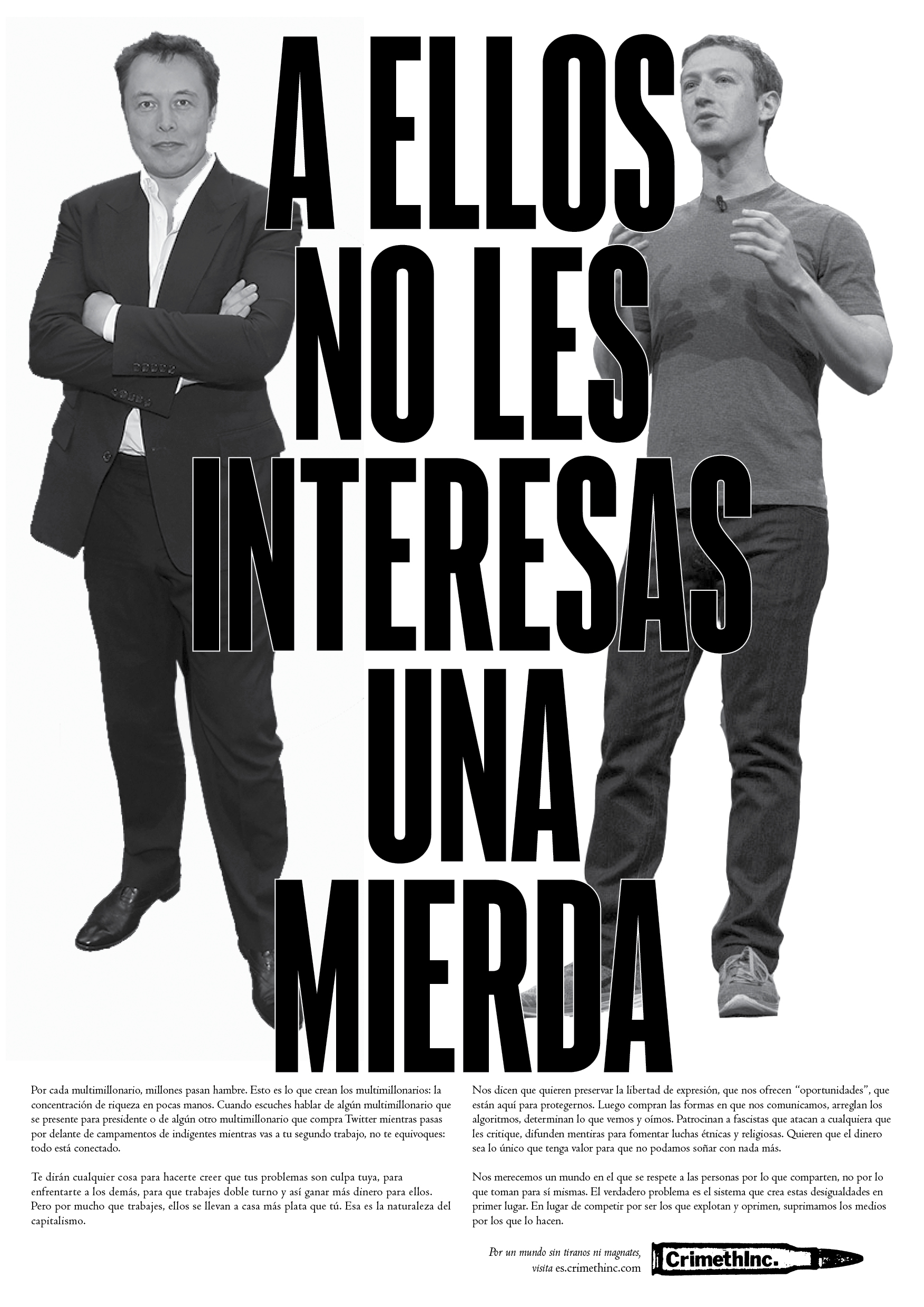Photo of ‘A ellos no les interesas una mierda’ front side