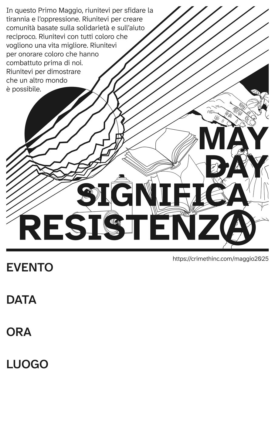 Foto di ‘May Day Significa Resistenza’ fronte