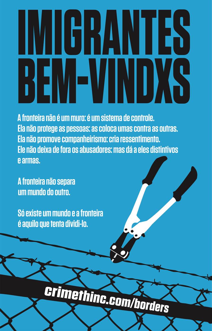 Photo of ‘Imigrantes Bem-Vindxs’ front side