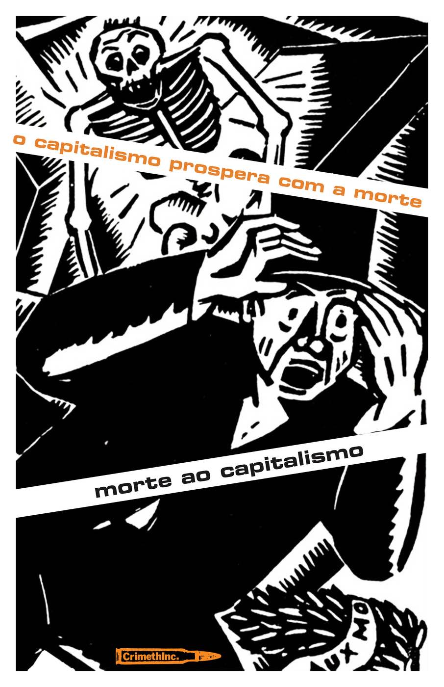 Photo of ‘O Capitalismo Prospera com a Morte — Morte ao Capitalismo’ front side