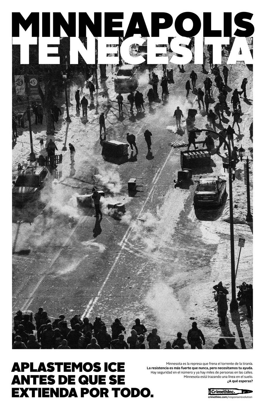 Photo of ‘Minneapolis Te Necesita / Tod@s Al Frente’ front side