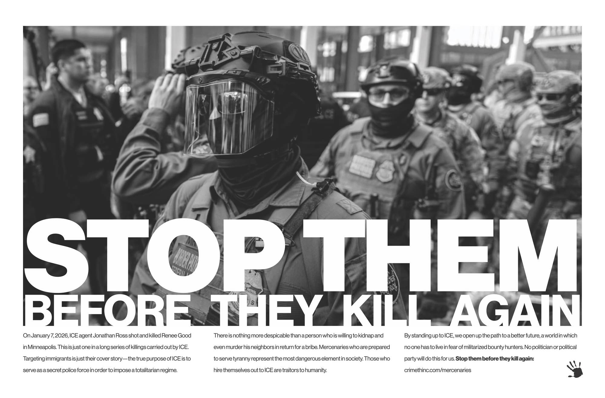 Photo of ‘Stop Them Before They Kill Again’ front side