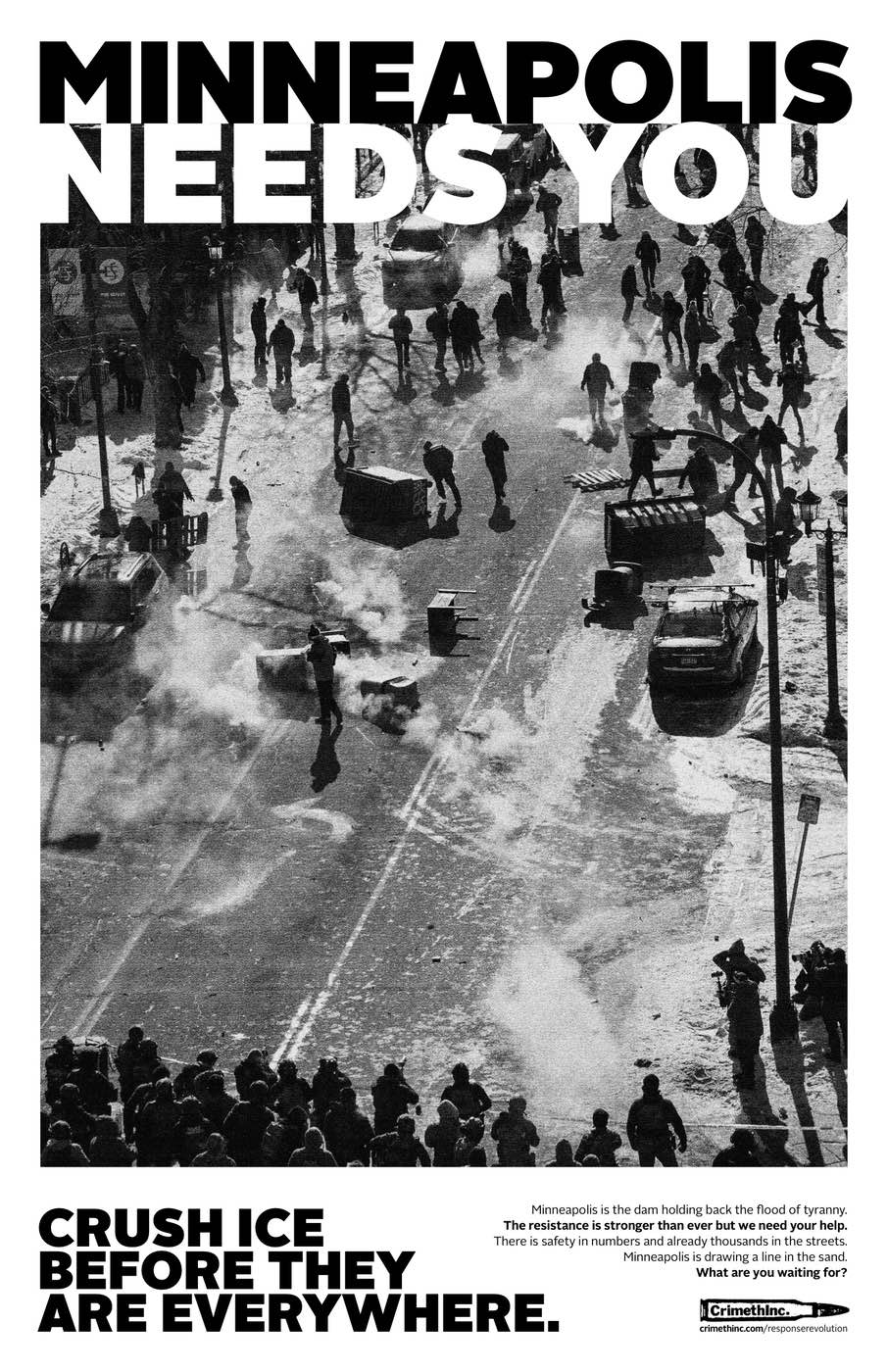 Photo of ‘Minneapolis Needs You / Everyone To The Front’ front side