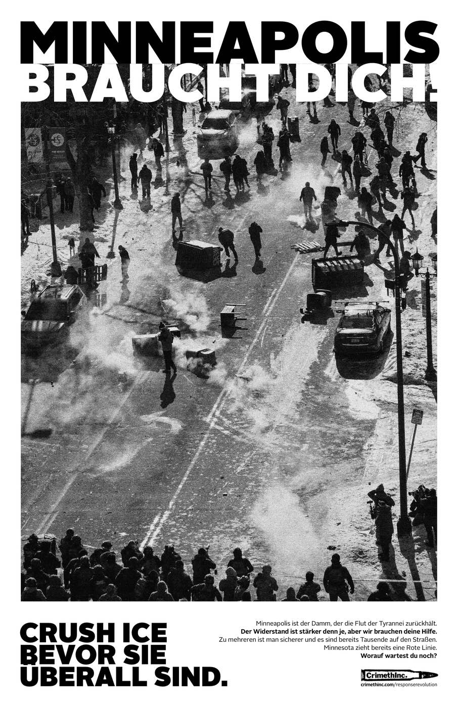 Foto von ‘Minneapolis Braucht Dich / Alle Nach Vorne’ Vorderseite