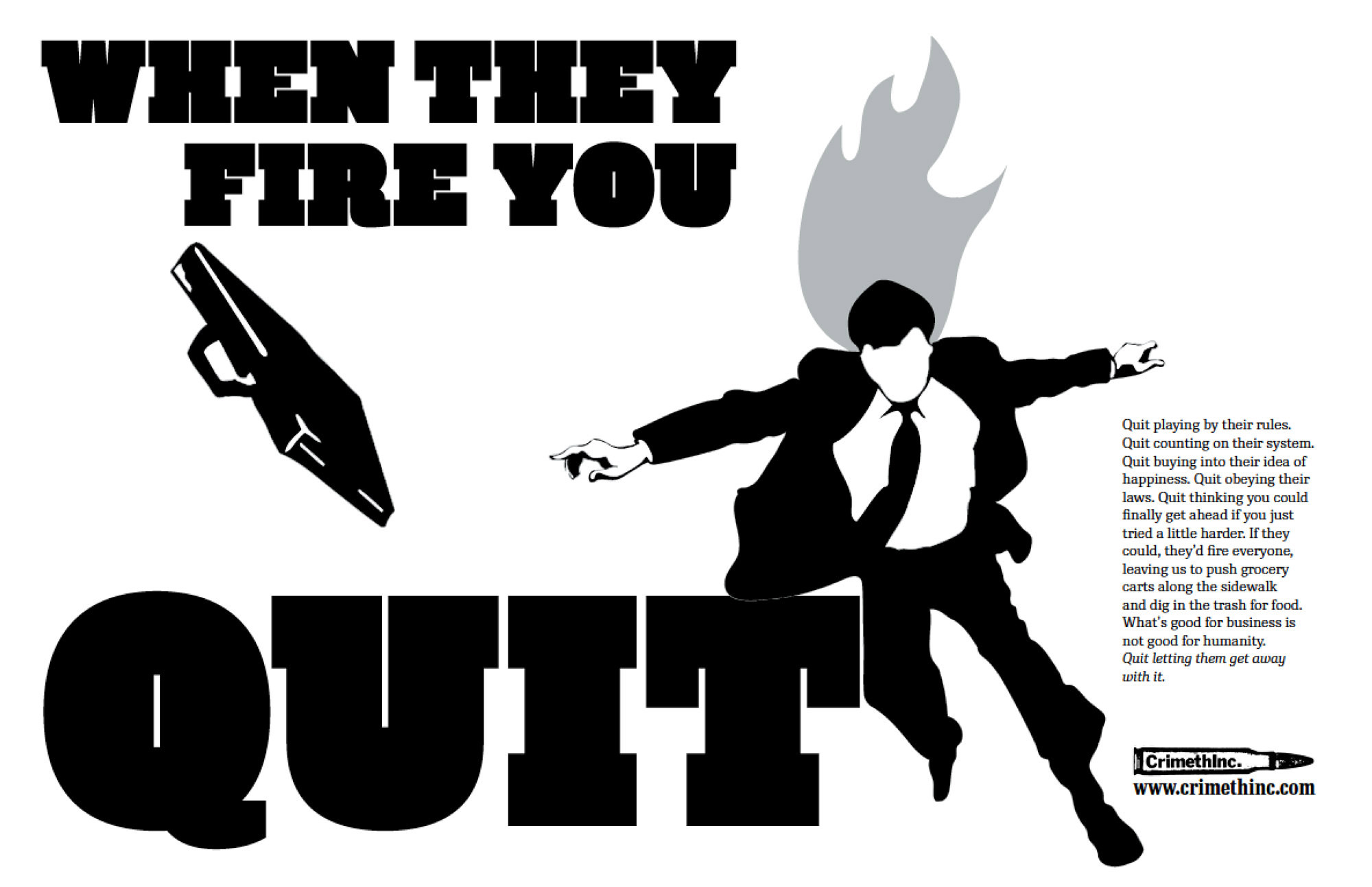 Photo of ‘When They Fire You, Quit’ front side