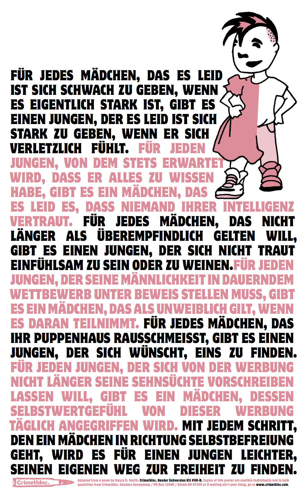 Foto von ‘Gender Plakat’ Vorderseite