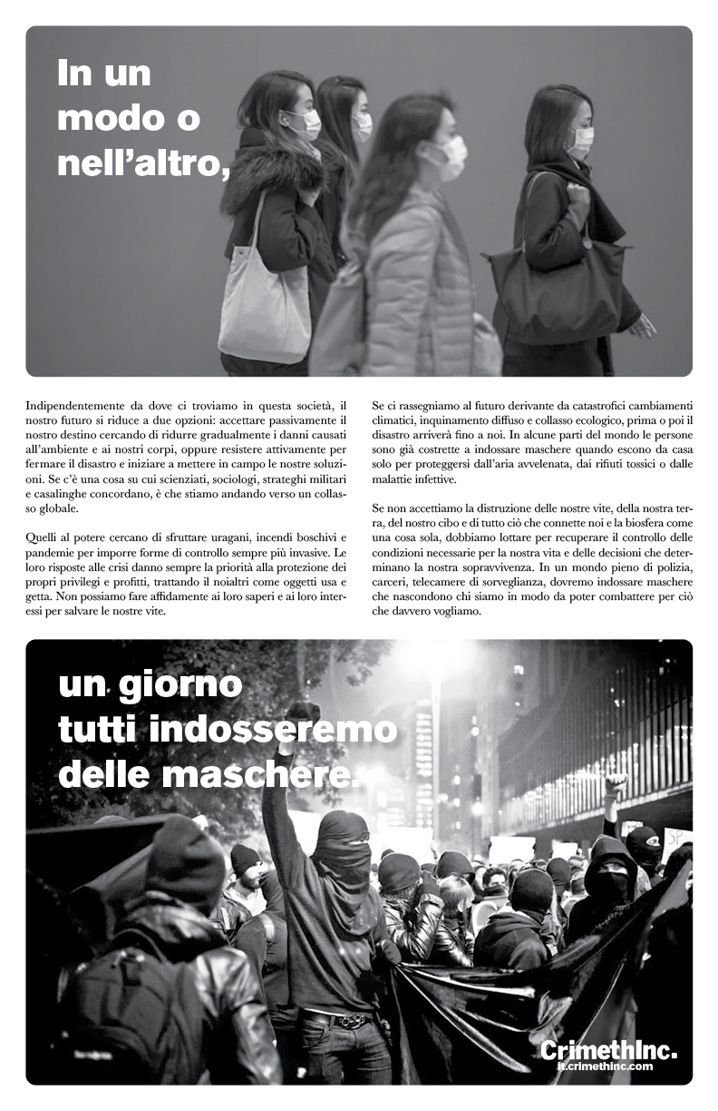 Foto di ‘In un modo o nell'altro, un giorno tutti indosseremo delle maschere’ fronte