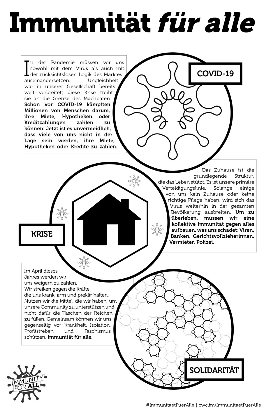 Foto von ‘Immunität für alle’ Vorderseite