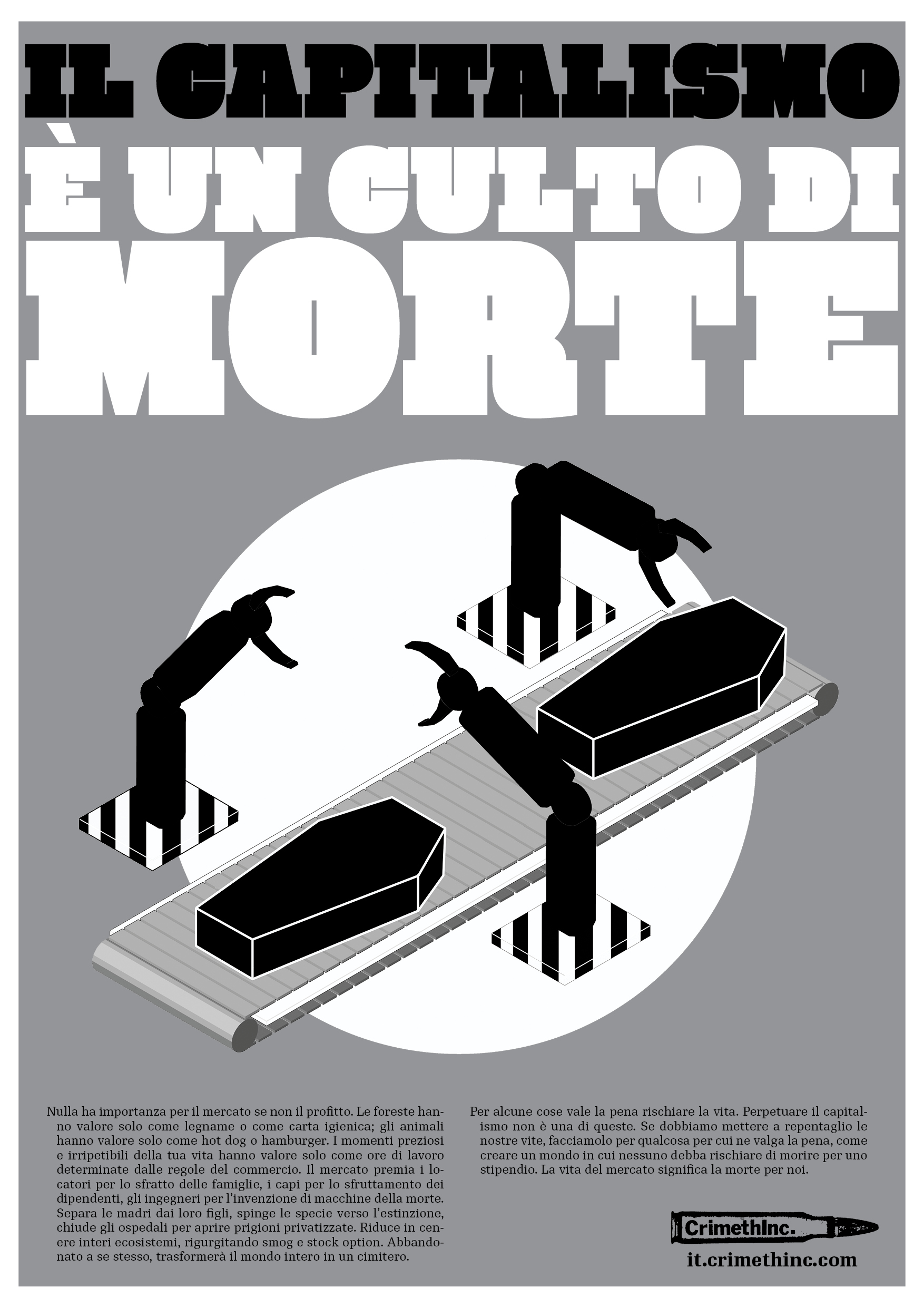 Foto di ‘Il capitalismo è un culto di morte’ fronte