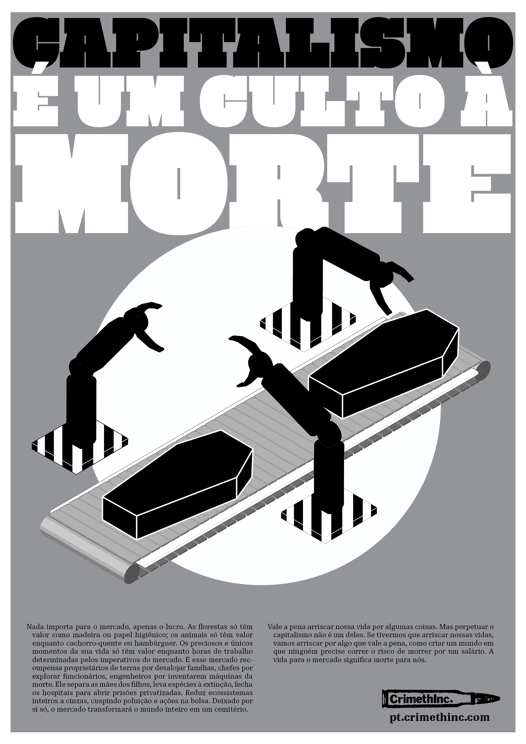 Photo of ‘Capitalismo é Um Culto à Morte’ front side