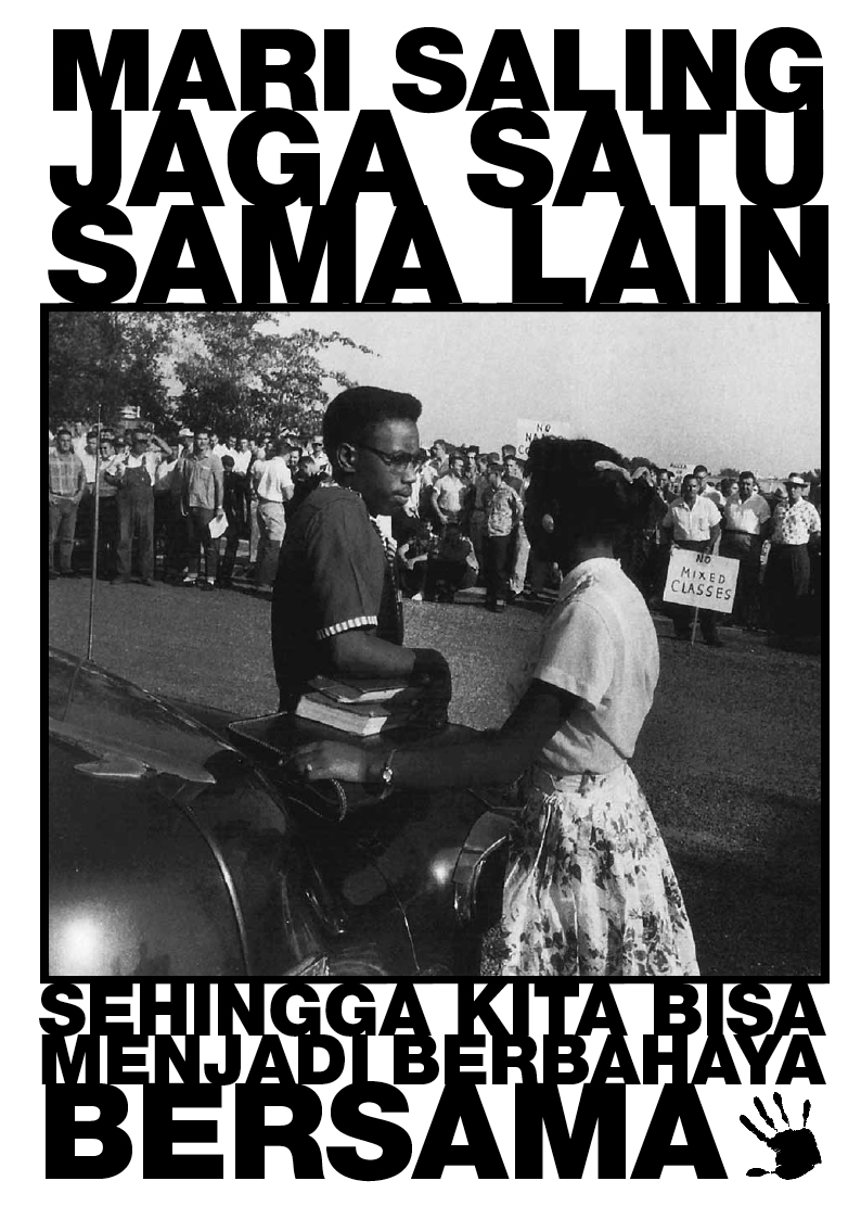 Photo of ‘Mari saling jaga satu sama lain’ front side