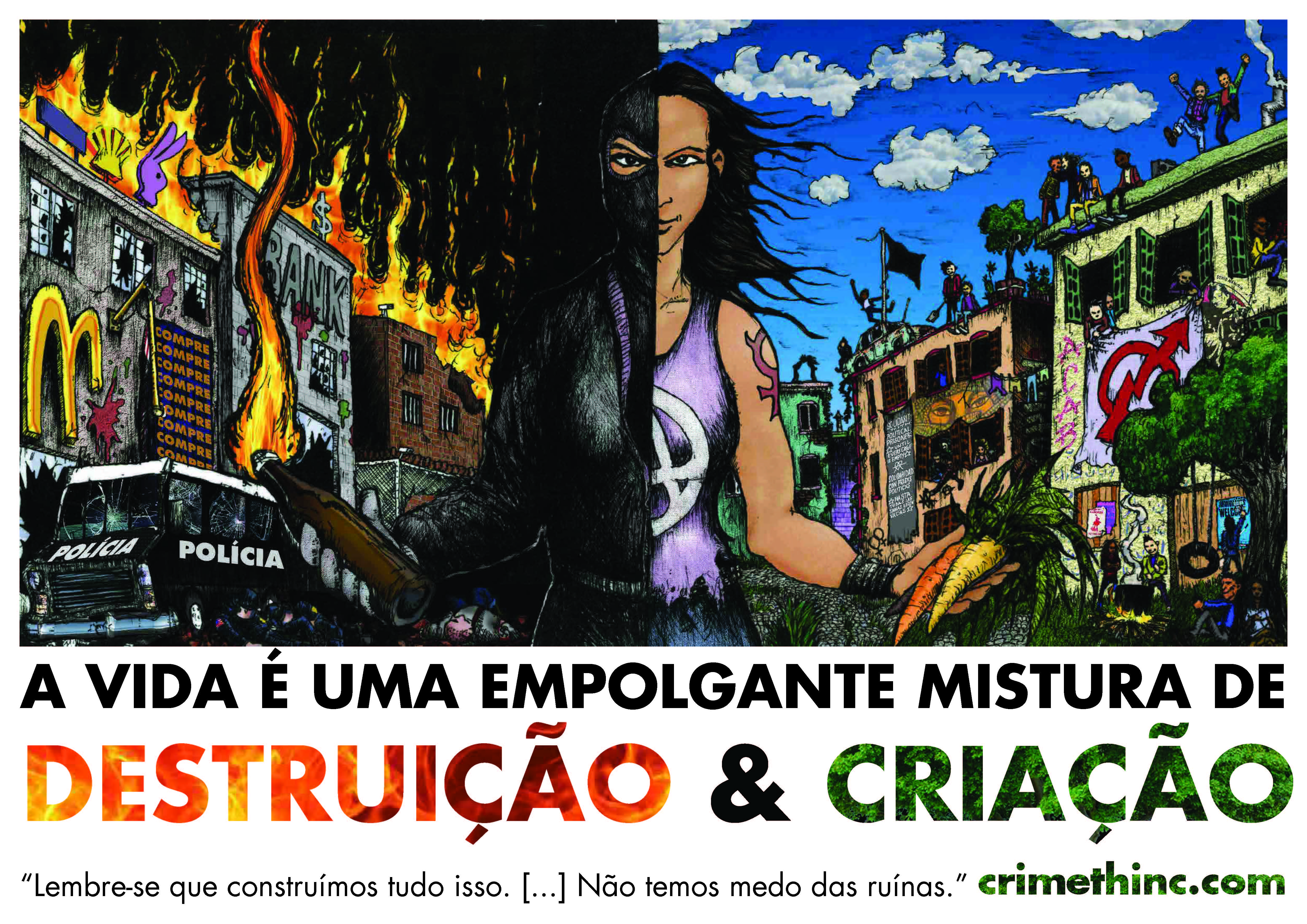 Photo of ‘A Vida É Uma Empolgante Mistura De Destruição E Criação’ front side